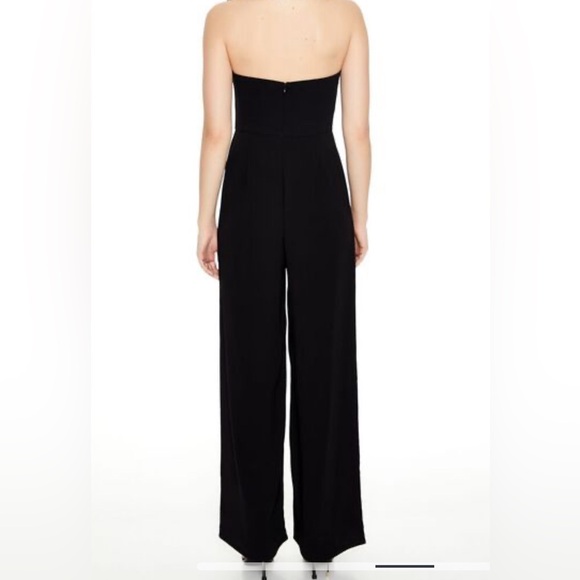 EUC Forever 21 Strapless Sweetheart Jumpsuit Black Medium - Picture 3 of 9